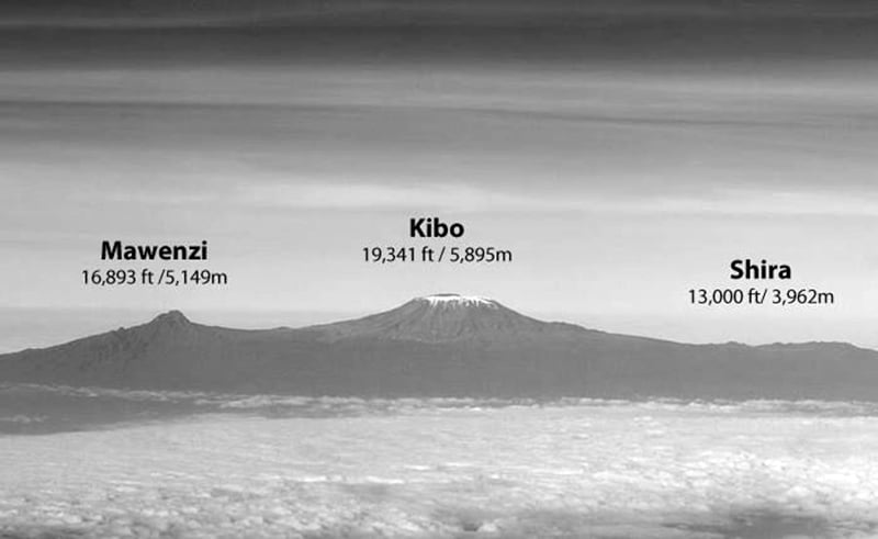 Kilimanjaro’s tallest peak, Kibo