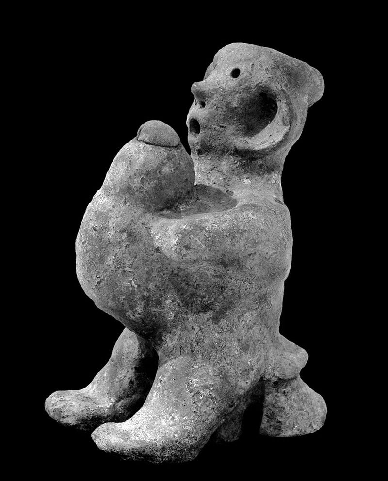 Anthropomorphic figurine; 19th century-20th century; terracotta; from Tanzania; Museo de Arte Africano Arellano Alonso