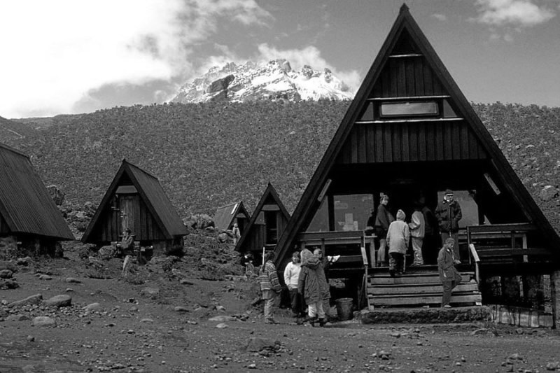 Huts on Kilimanjaro Marangu circuit