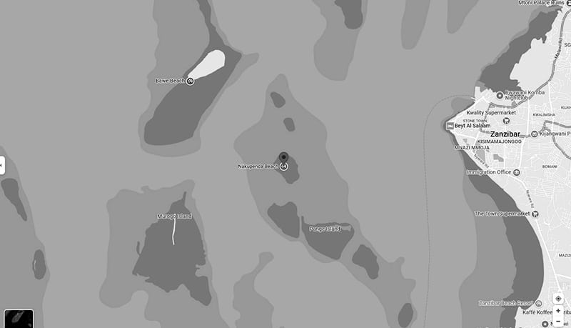 Nakupenda beach map