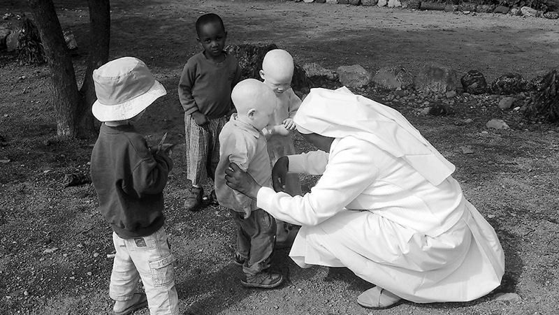 Catholic Sister Mosha of Saint Francis of Assisi Primary School via Dear Foundation started a school special for Albinism