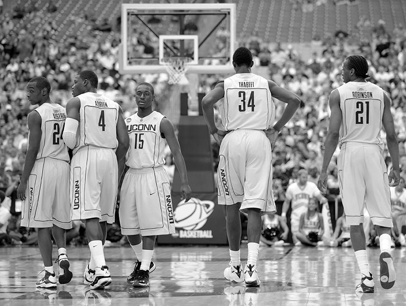 Hasheem Thabeet with Jersey Number 34 While Playing for UConn