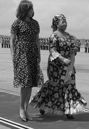Mama Salma Kikwete with Michelle Obama
