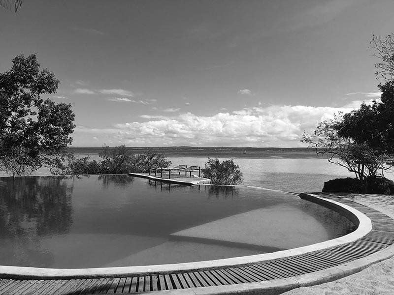 The pool at Chapwani Private Island Resort