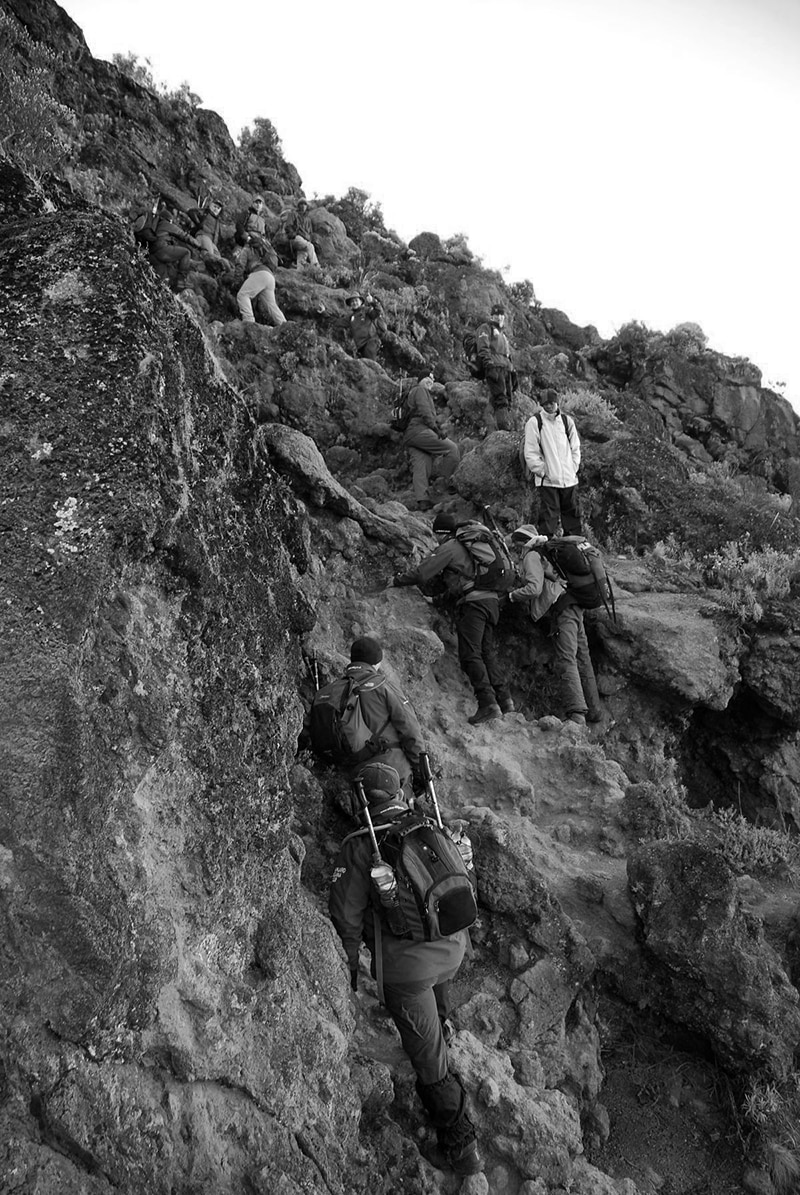 Barranco Wall - among the sections of Mount Kilimanjaro were safety is the highest priority