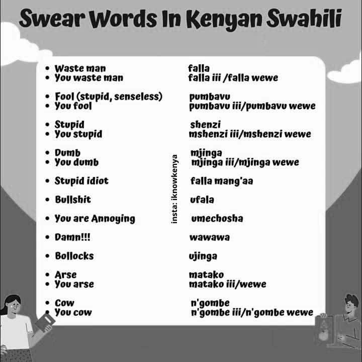 Sheng Swahili Phrases in Kenya
