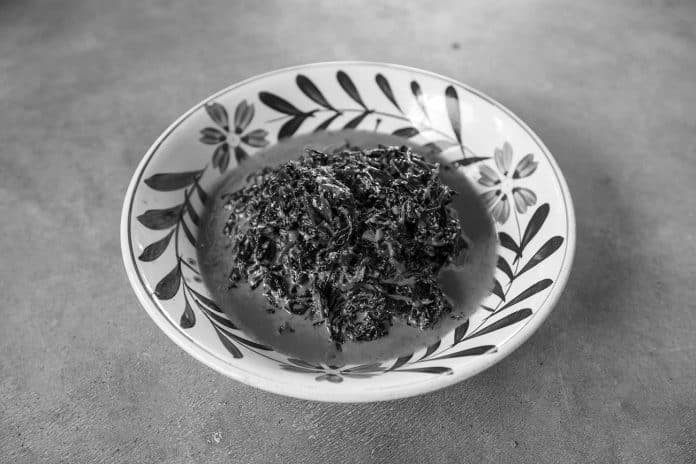 Swahili Food Recipe - Mchicha (Peanut Curry and Spinach)