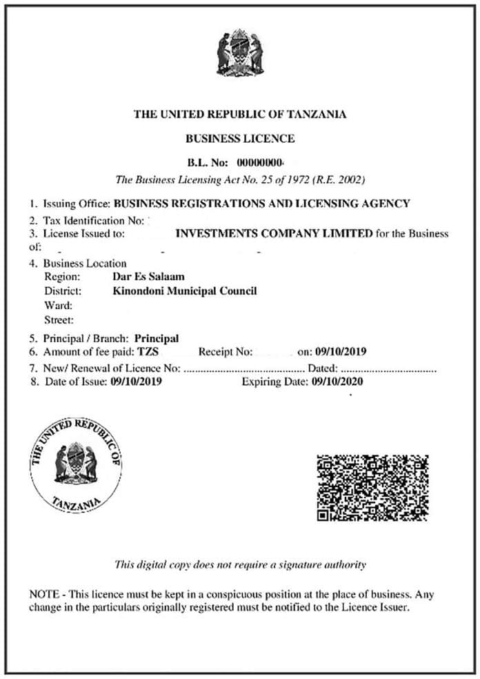 Business License Tanzania - How to Obtain It