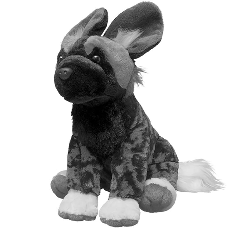 African wild dog plush 