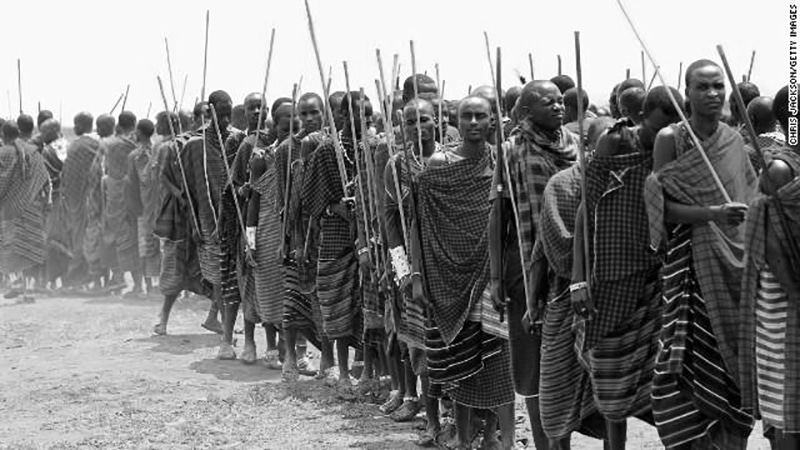 Maasai population in Tanzania