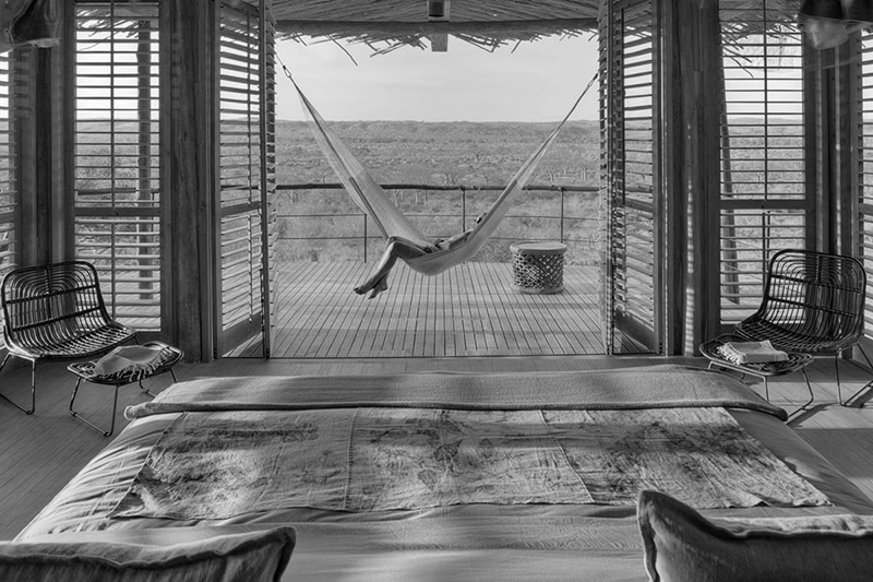Jabali ridge - A room with a hammock and beautiful view of the park