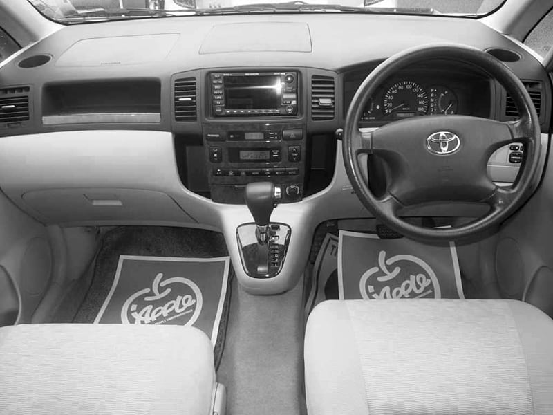 Front interior of a 2002 Toyota Spacio
