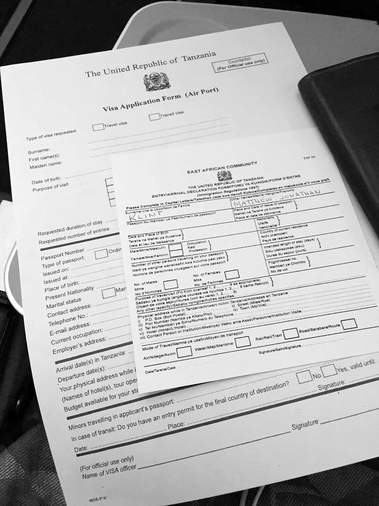 Tanzania Visa Online Application Form