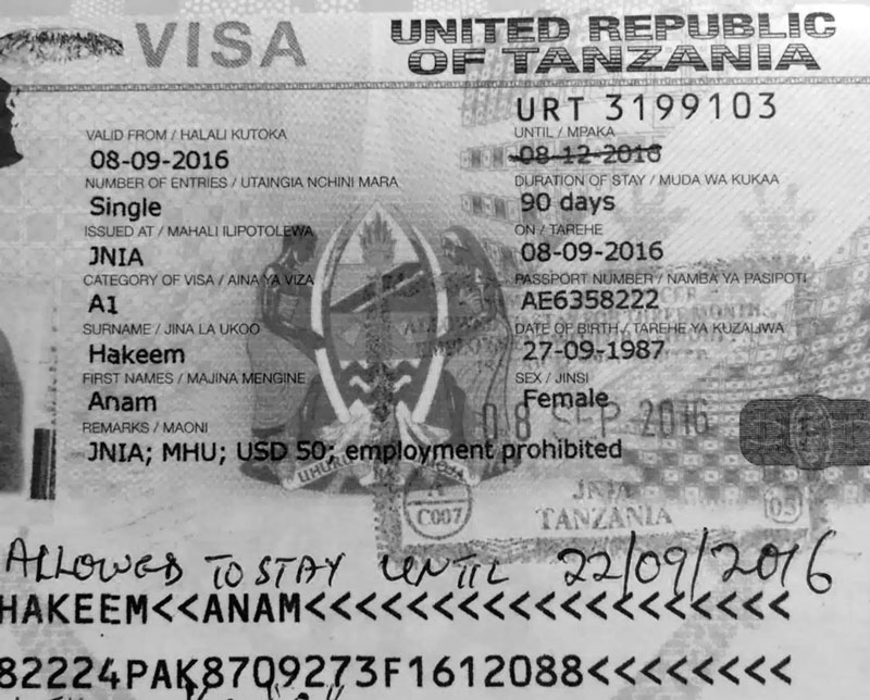 Single Entry Visa