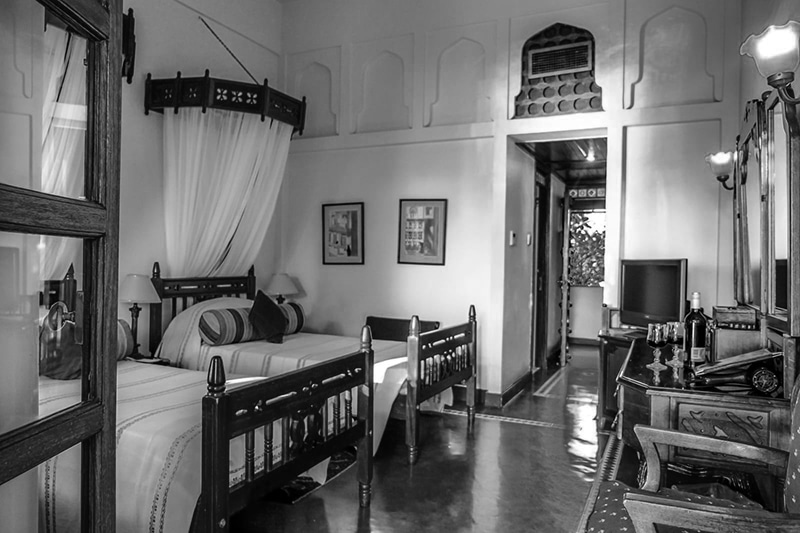A double bed room at Zanzibar Serena Hotel