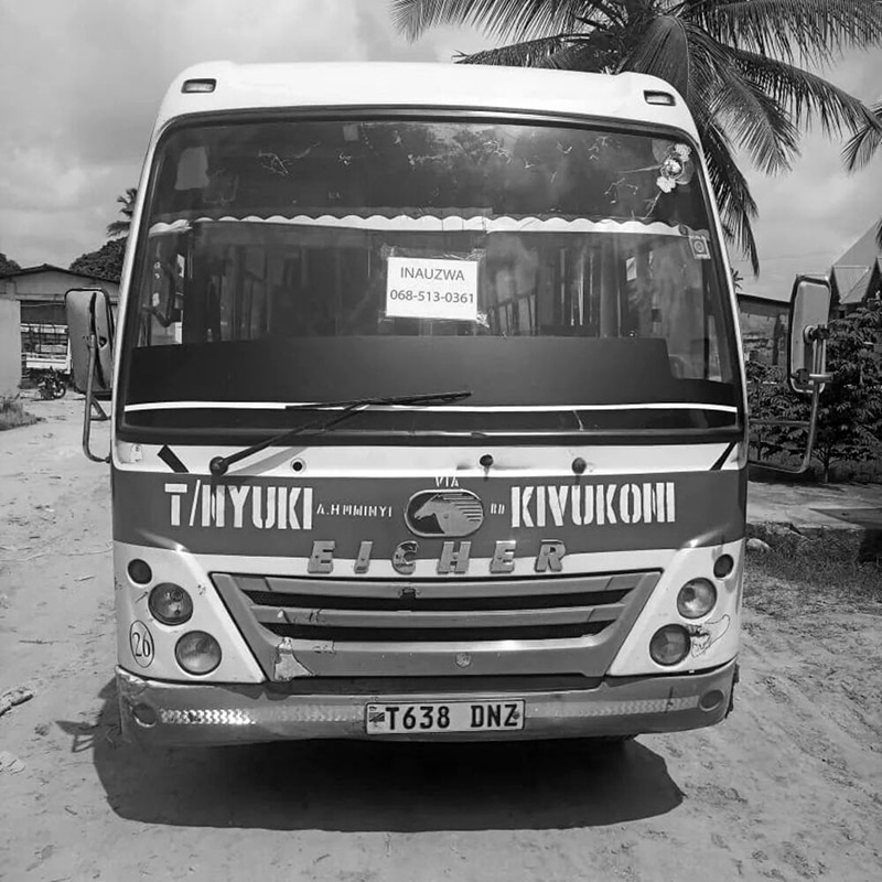 Eicher bus used as a city transit bus in Dar es Salaam