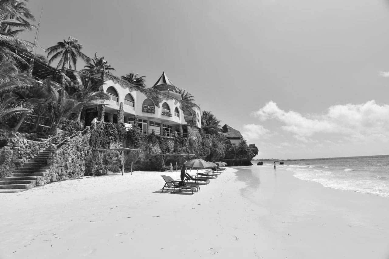 Beach view at Bahari Beach Hotel