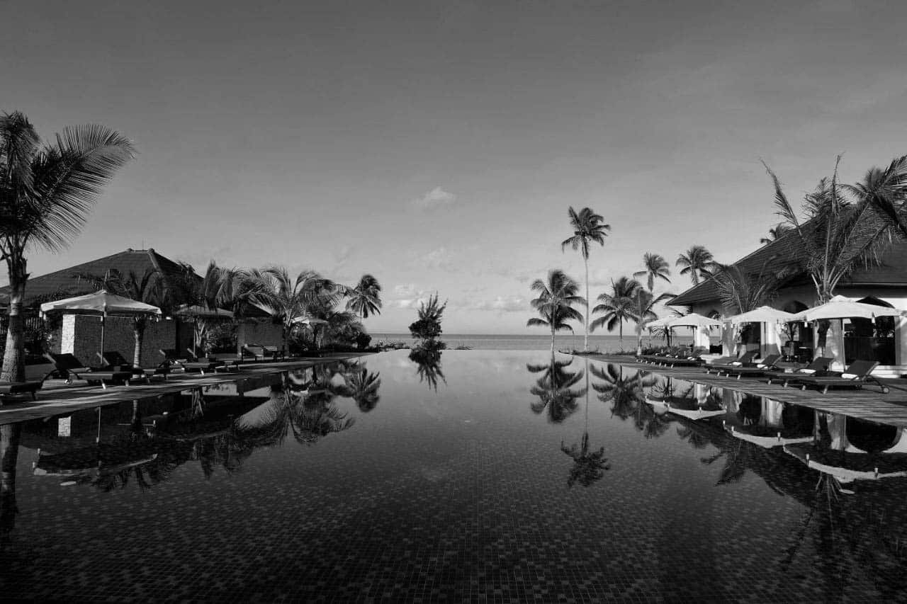 Luxurious view and Pool Area at the Zanzibar Residence Hotel