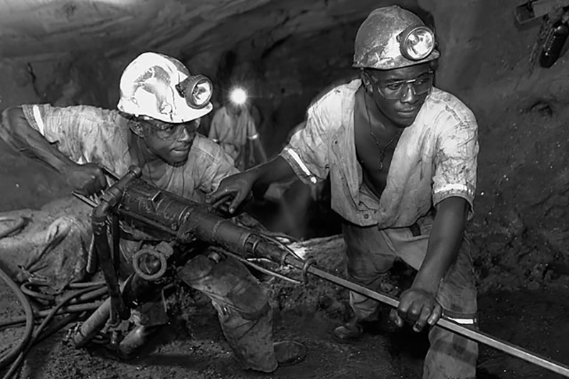 Miners work the face in Tanzanite One's Block C mine. Photo - TanzaniteOne
