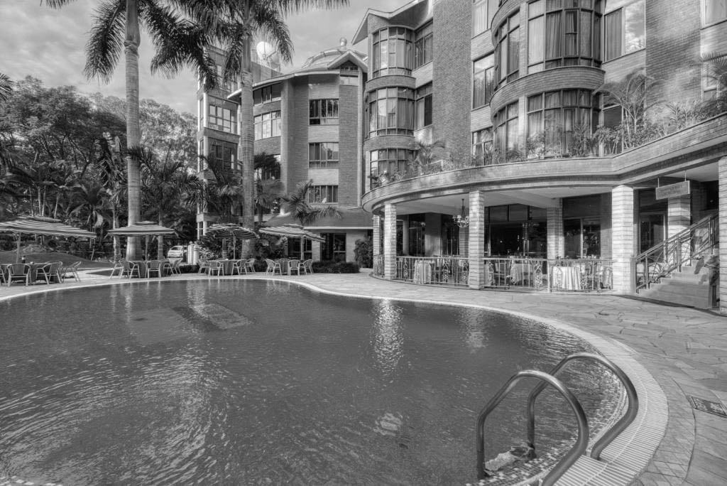 Swimming Area and Building at Kibo Palace Hotel