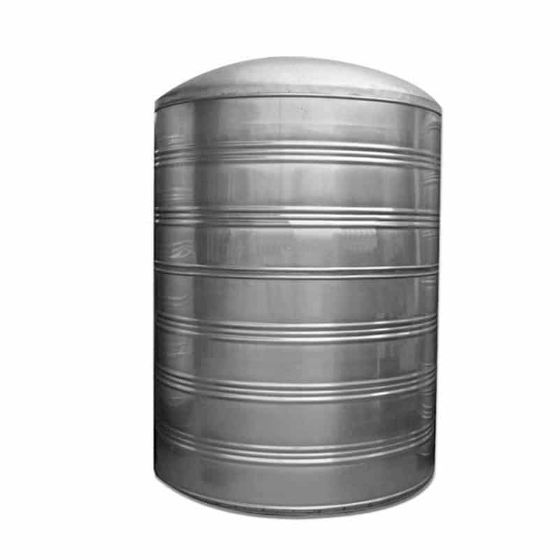Round stainless steel water tank