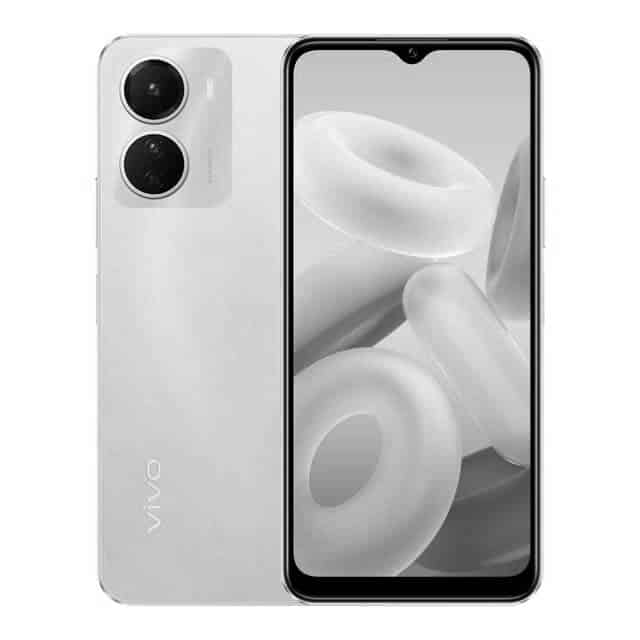 vivo y16 phone front and back view