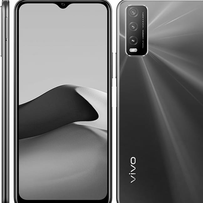 vivo y20 front and back view and side view