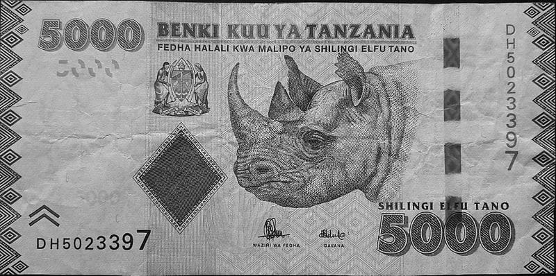 5,000 Tanzanian shillings