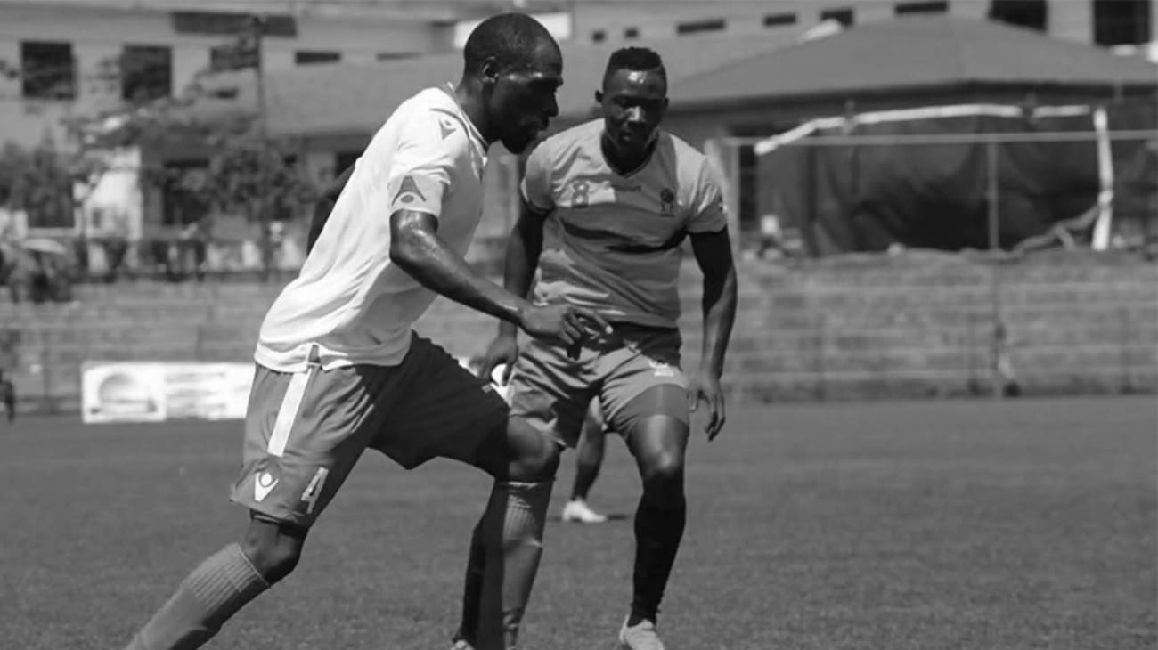 A Kenyan and Tanzanian Footballer at the Cecafa Cup