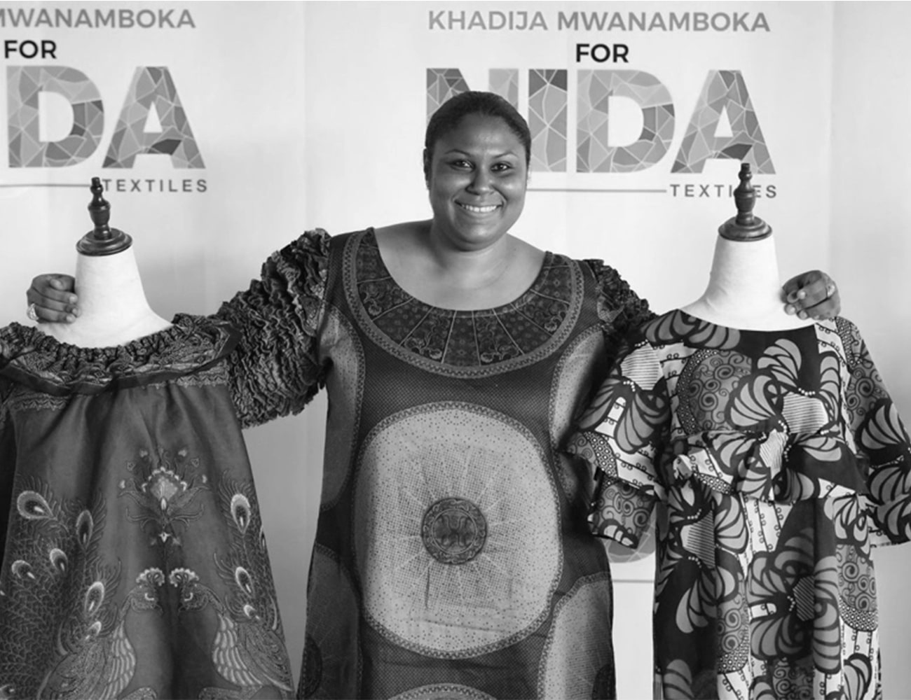 A Tanzanian Fashion Designer Showing her Work