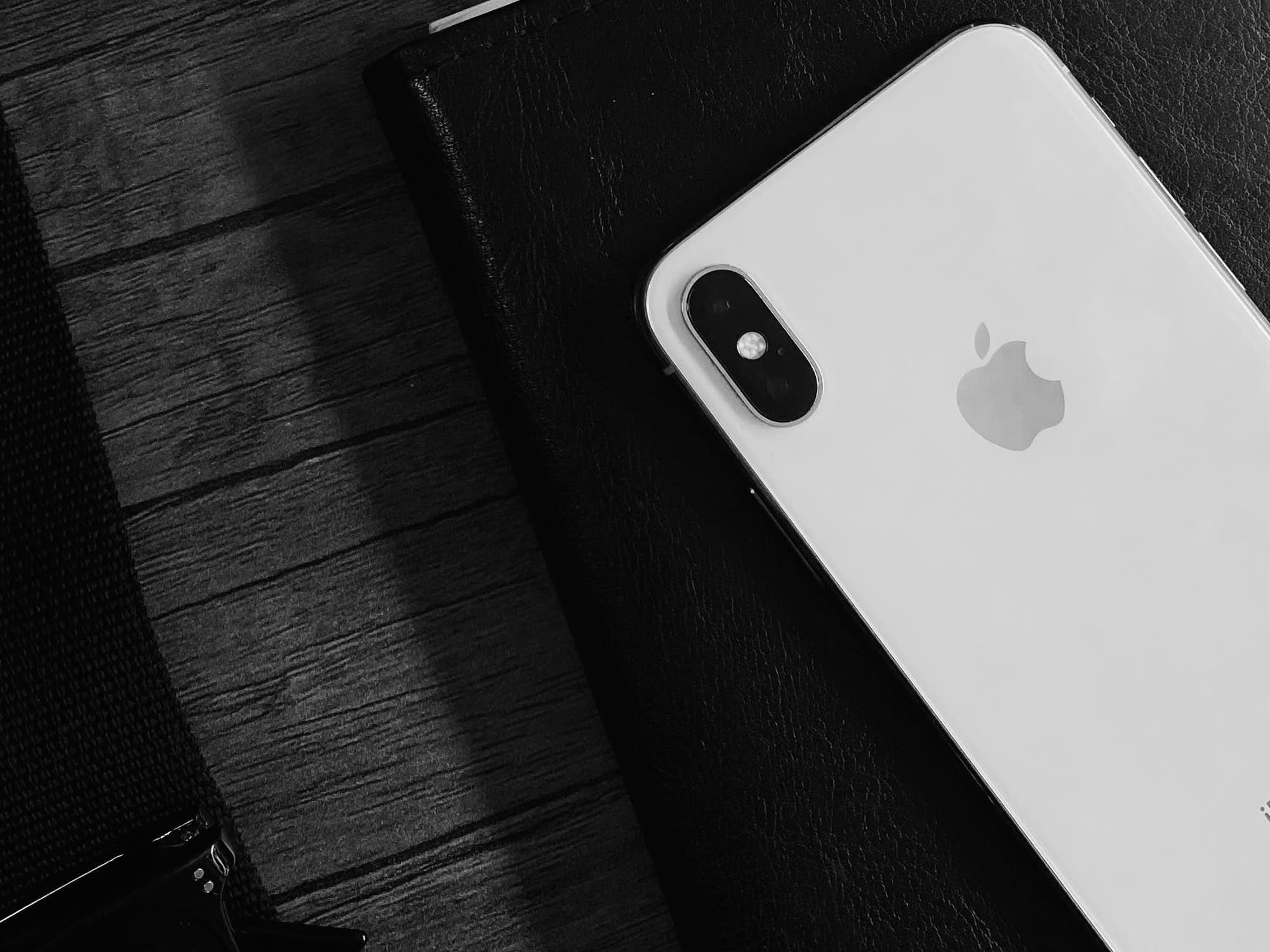 An iPhone X on a Table