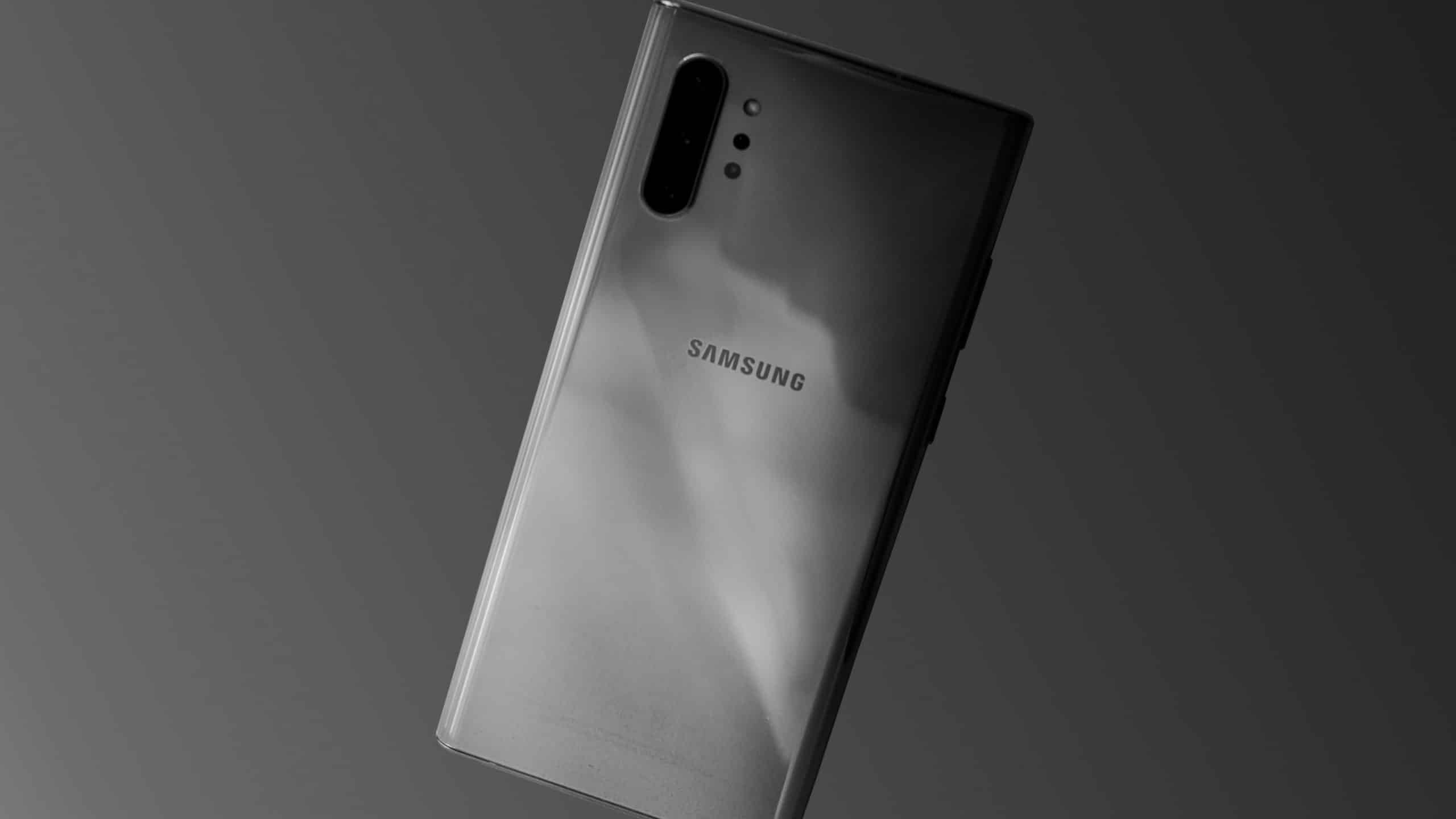 Back view of the Samsung Galaxy Note 10