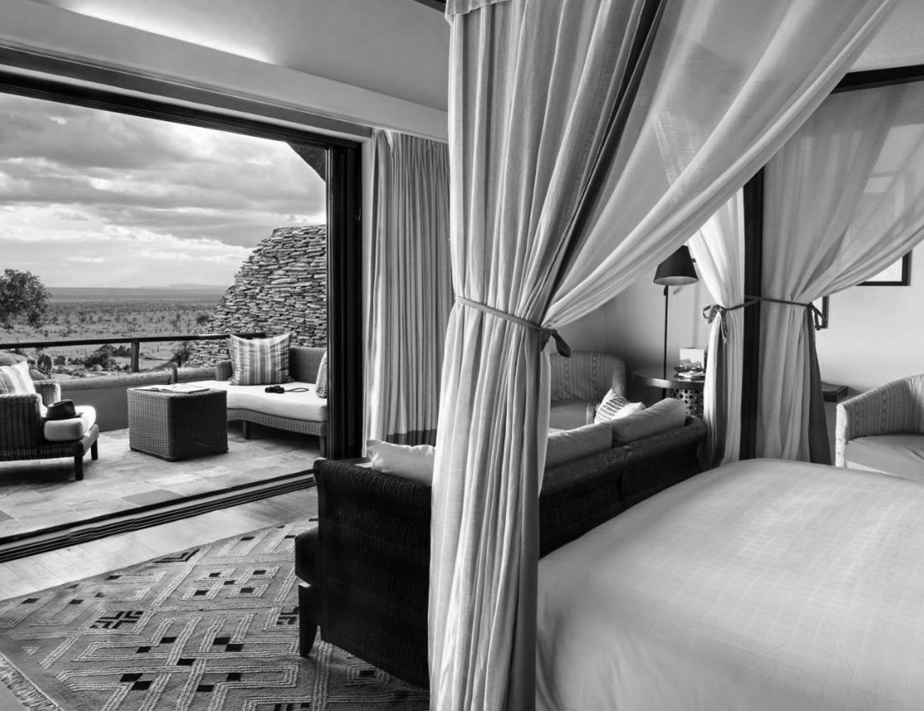 Bedrooms With Stunning Views at the Four Seasons Hotel Serengeti