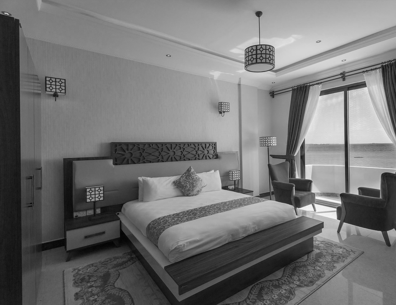 Bedrooms at Golden Tulip Resort