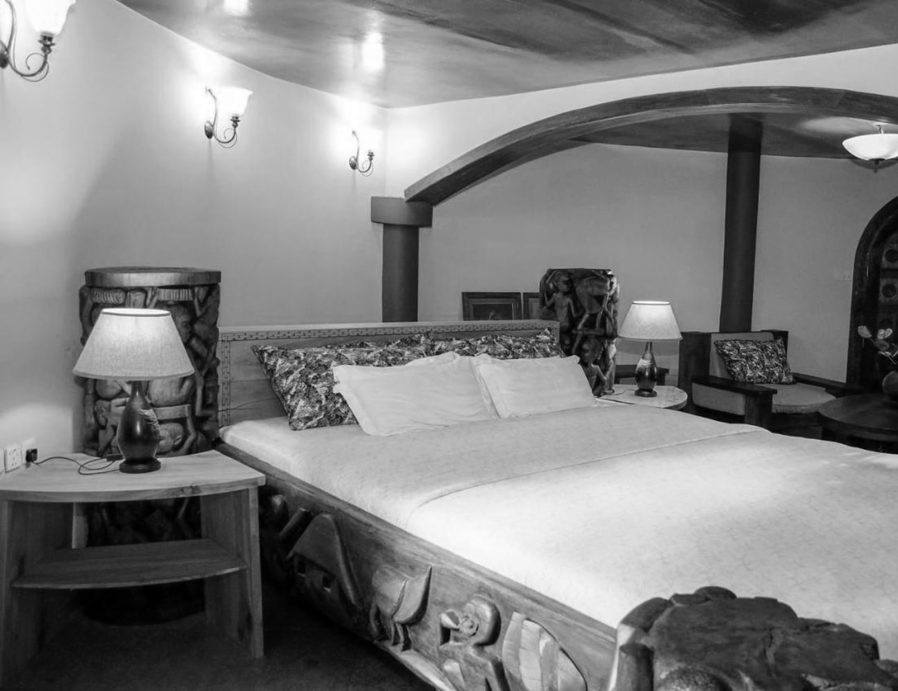 Bedrooms at Jacaranda Hotel, Arusha