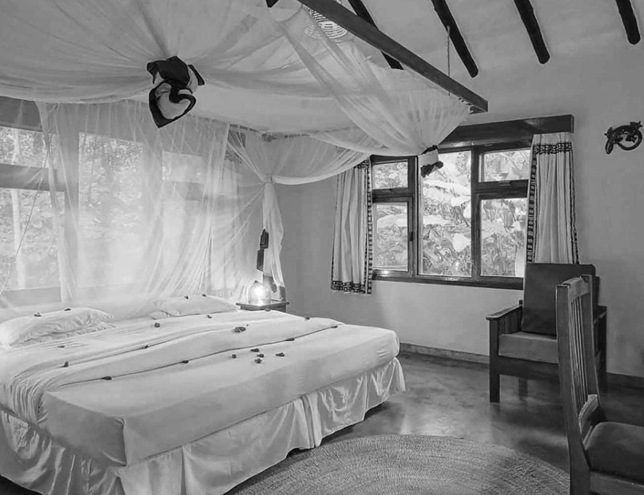 Bedrooms at Moivaro Coffee Plantation Lodge