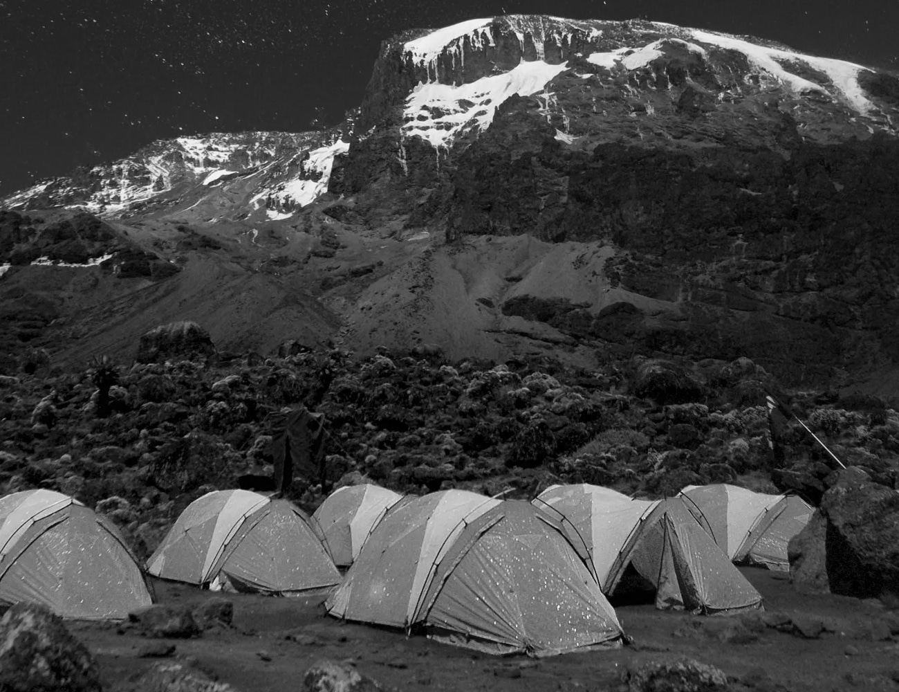 Camping at Marangu Route, Mount Kilimanjaro