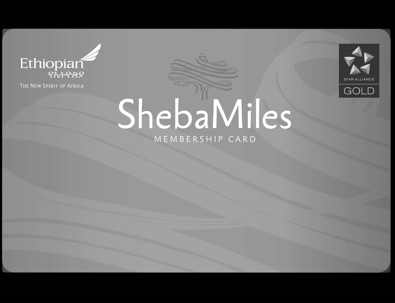 Ethiopian Airlines, Shena Miles Membership Card