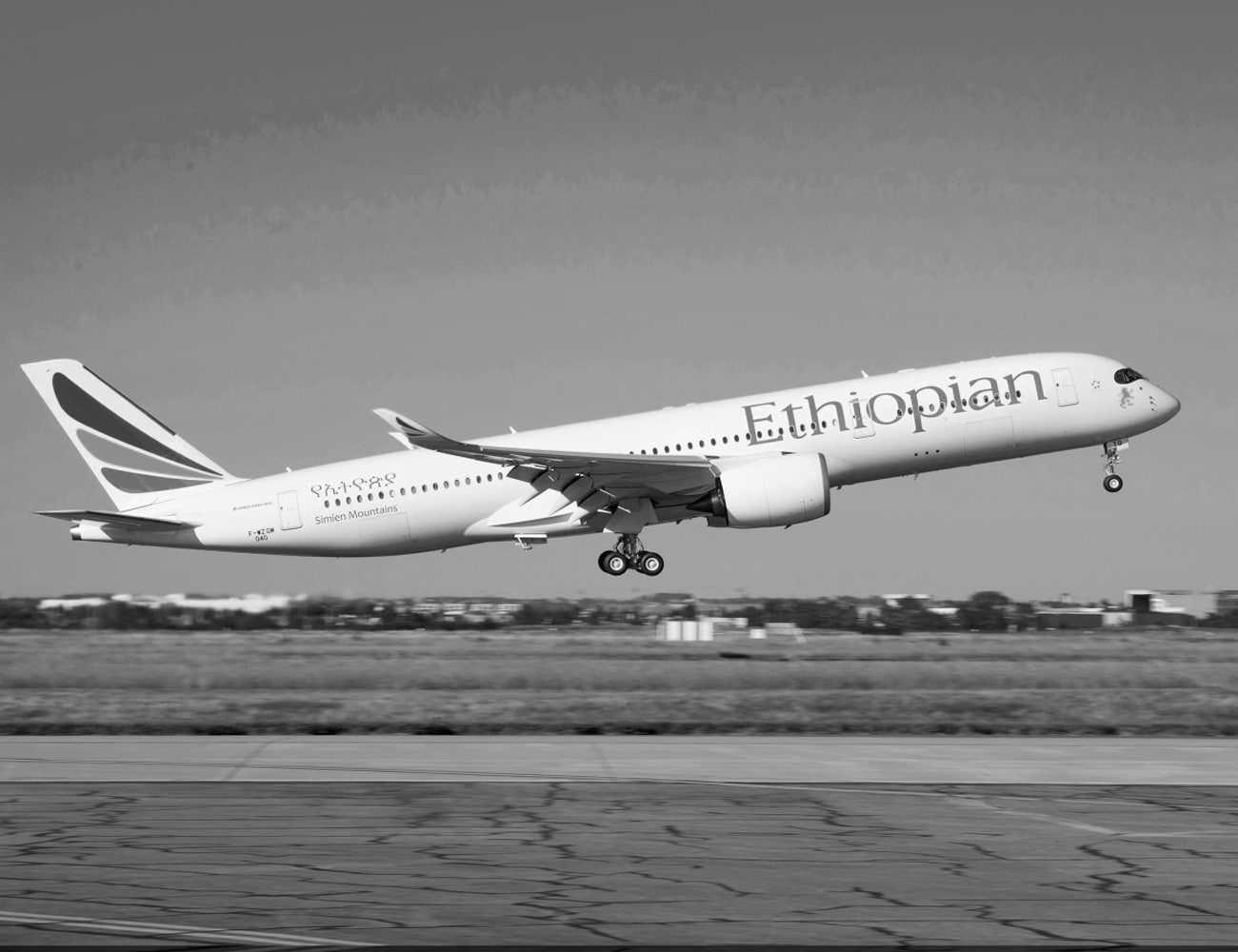Ethiopian Flight Takeoff