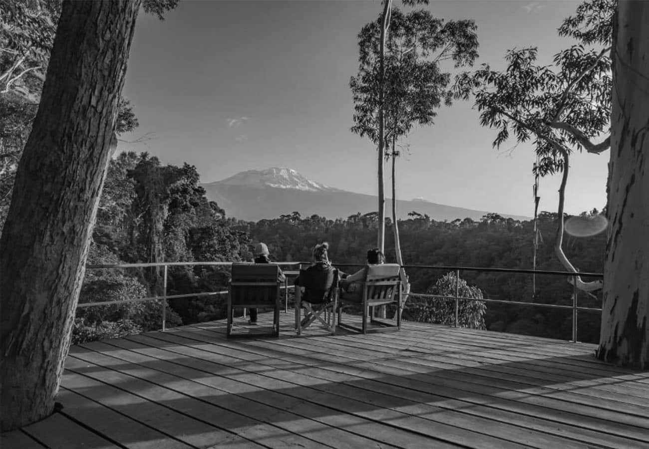 Kaliwa Lodge with View of Mount Kilimanjaro