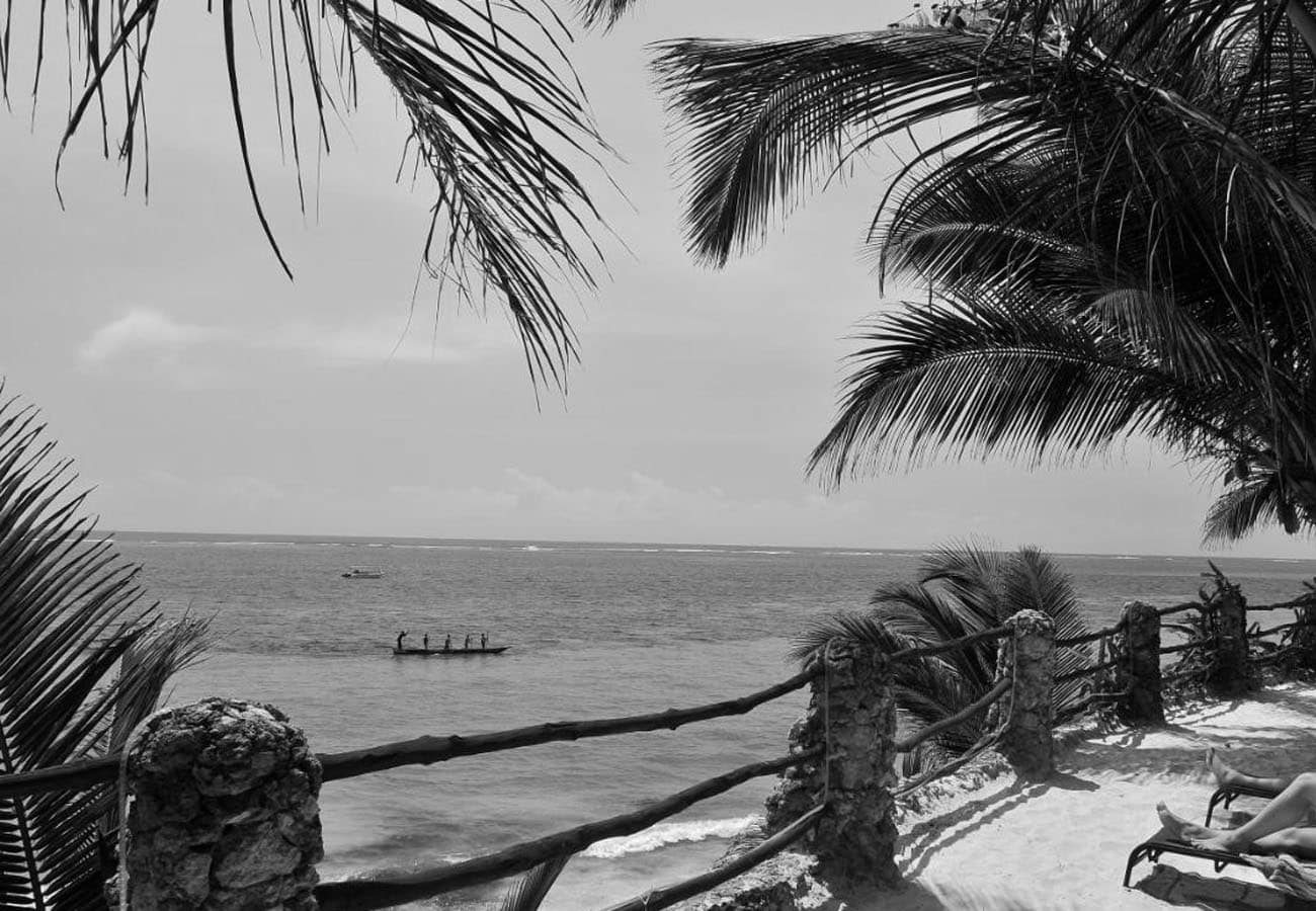 Lounge Area and Beach View at Bahari Beach Hotel