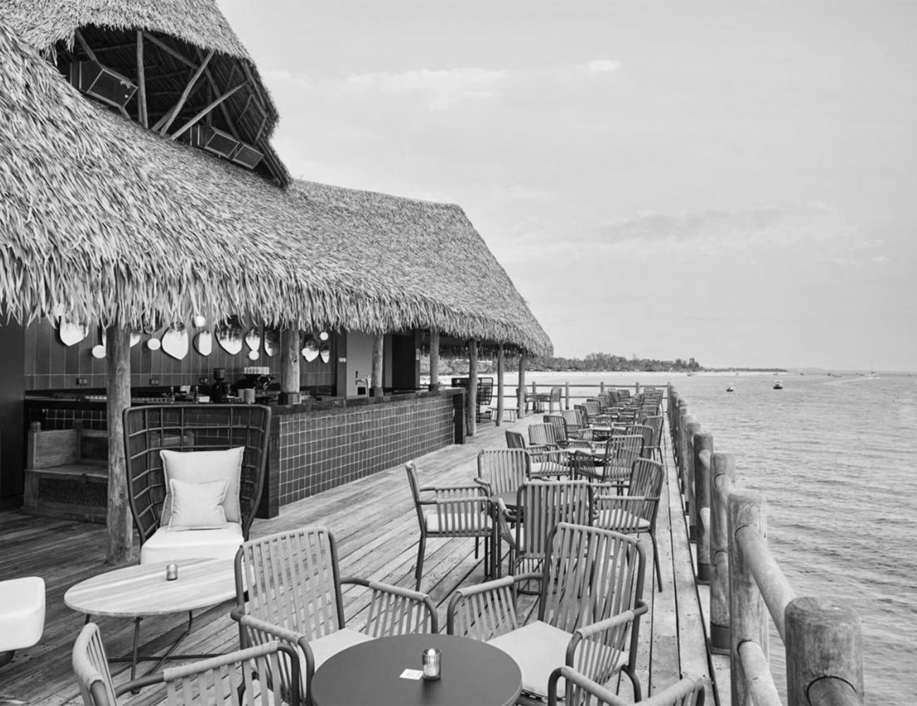 Outdoor Lounge with Beach View at Hotel Riu Jambo Zanzibar
