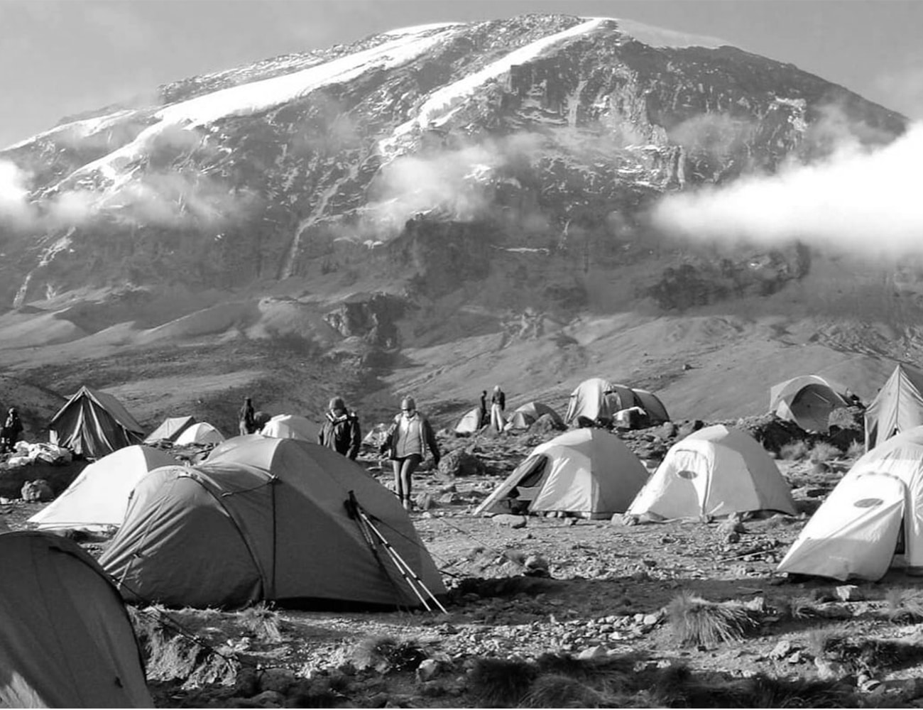People Camping at Lemosho Route, Kilimanjaro