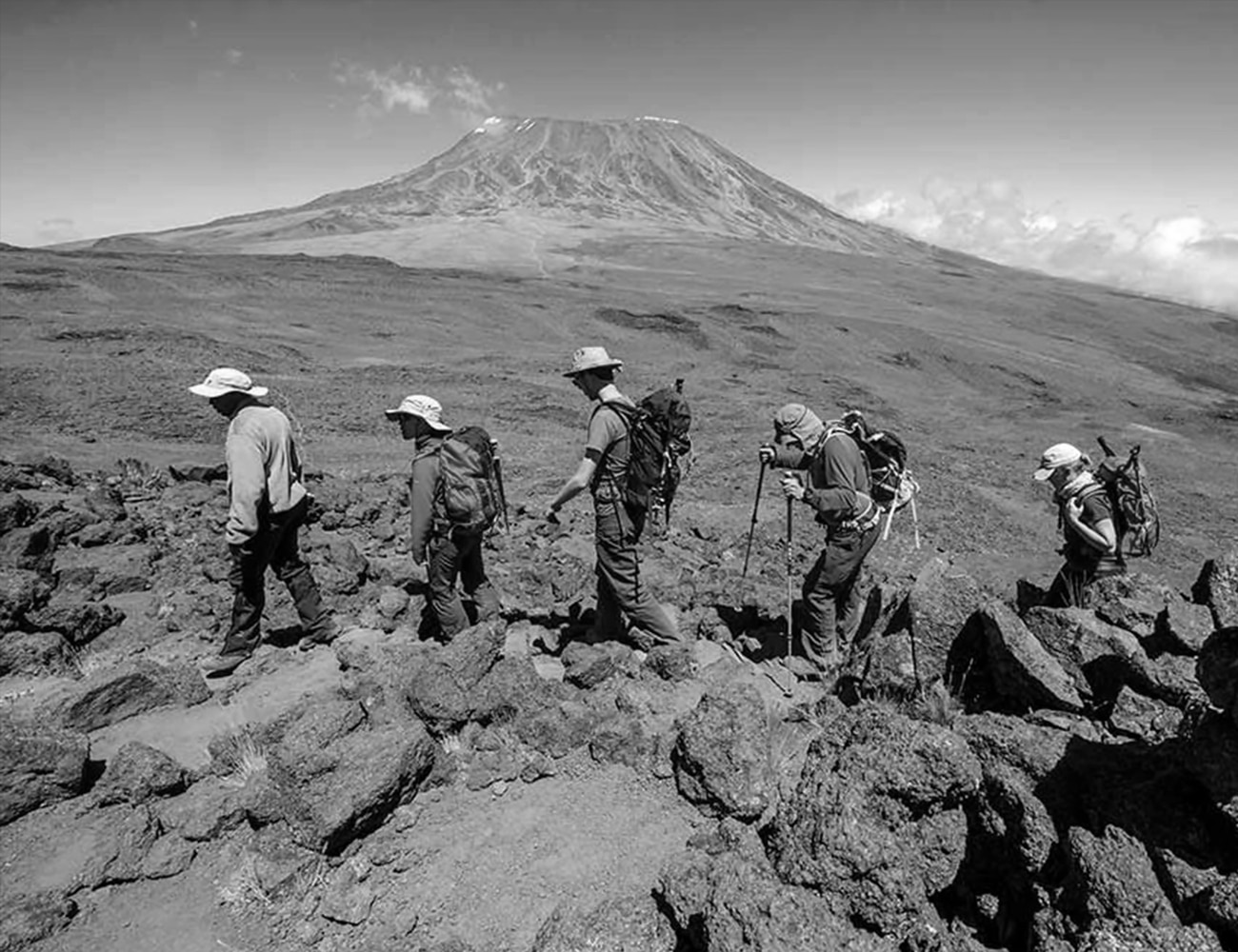People Trekking at Mount Kilimanjaro