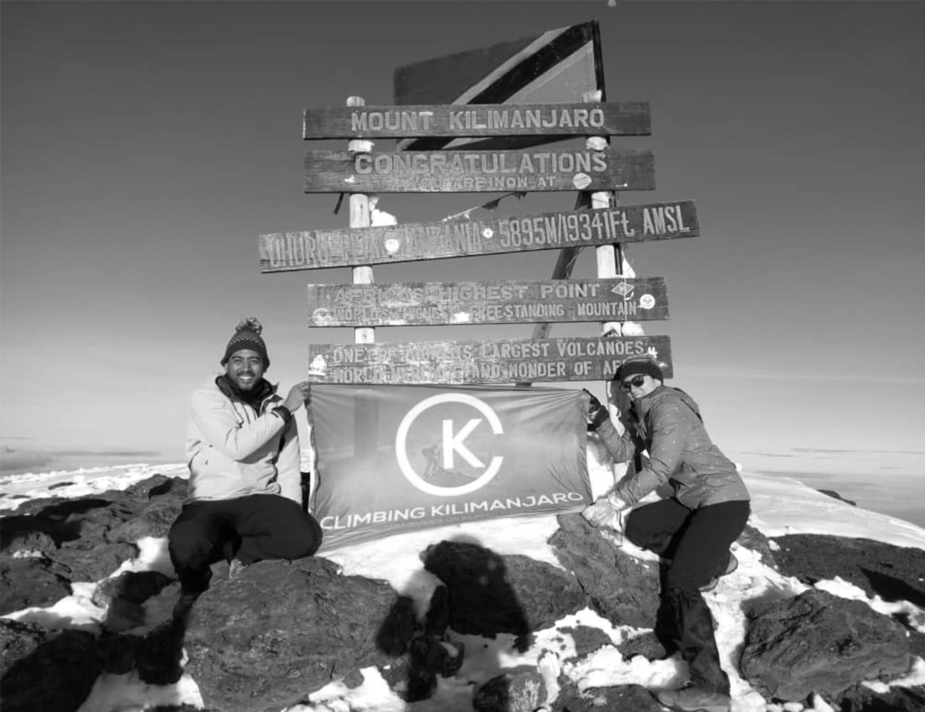 People at the Top of Kilimanjaro