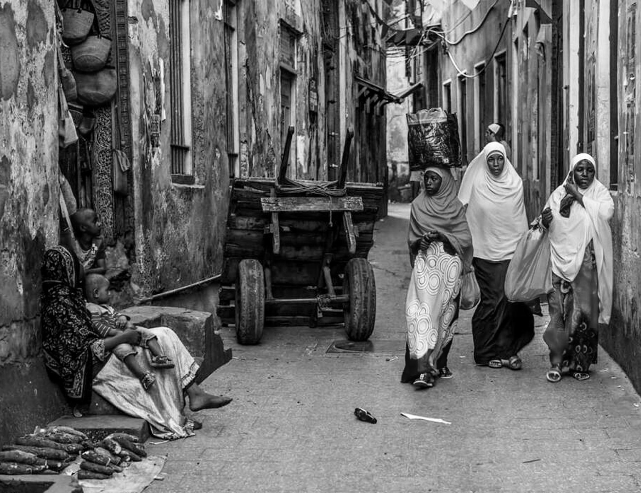 People in the Streets of Stone Town