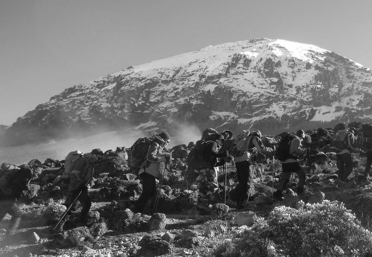 People participating in Mount Kilimanjaro Trek