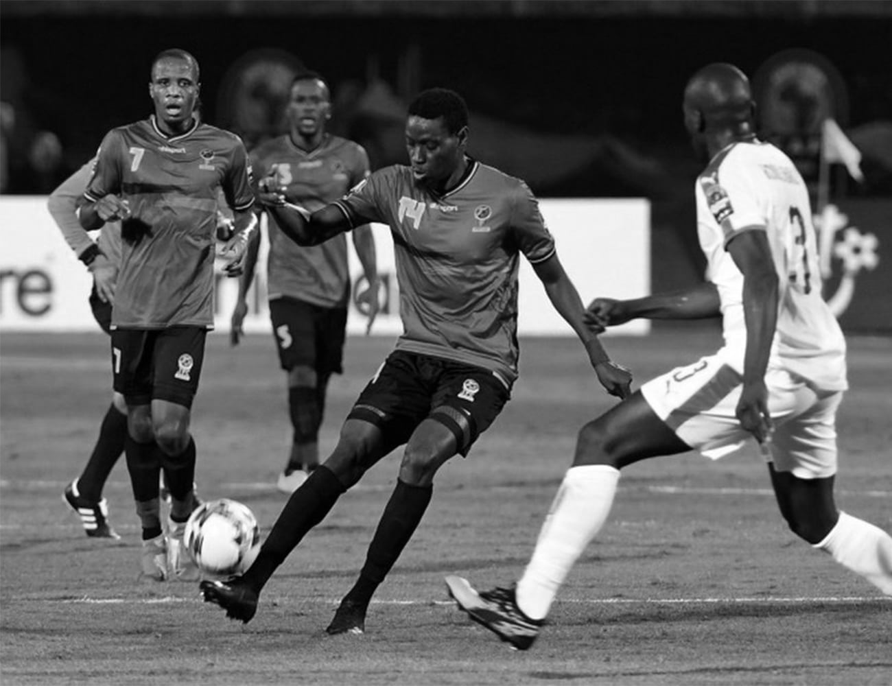 Tanzanian Players at CAF Champions League Match