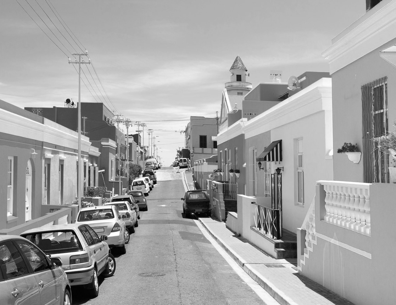 The Streets of Bo-Kaap Neighborhood in South Africa
