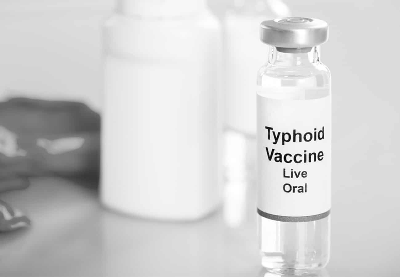 Typhoid Vaccine on a Table